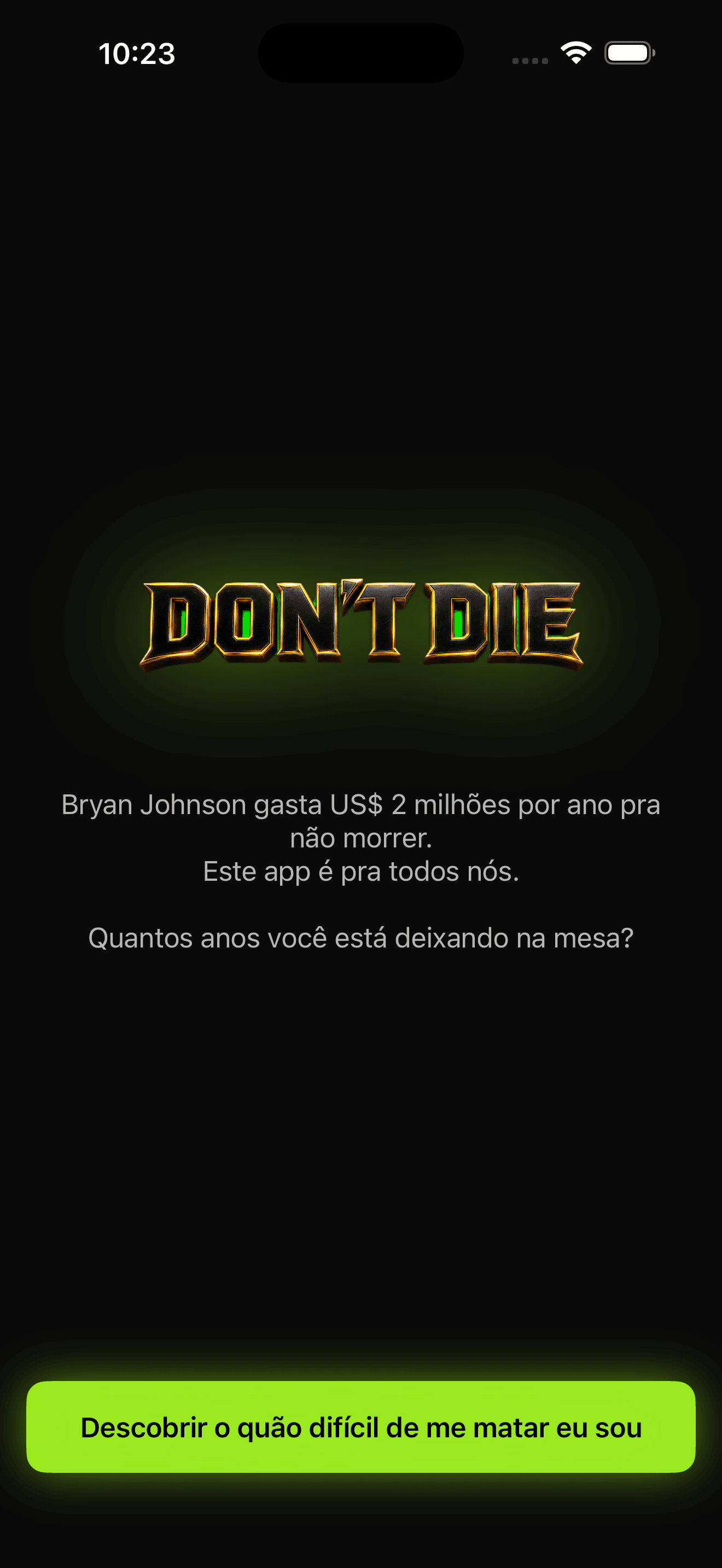 Don't Die Today — Splash · marca